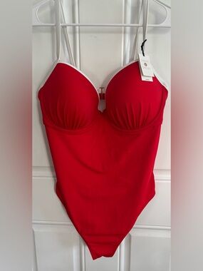 Target Red and White one piece NWT